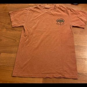 orange-red busch gardens t-shirt, size adult S